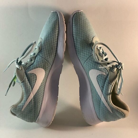 Nike Tanjun womens running shoes lace up sneakers glacier blue white size 9.5 - Picture 8 of 8